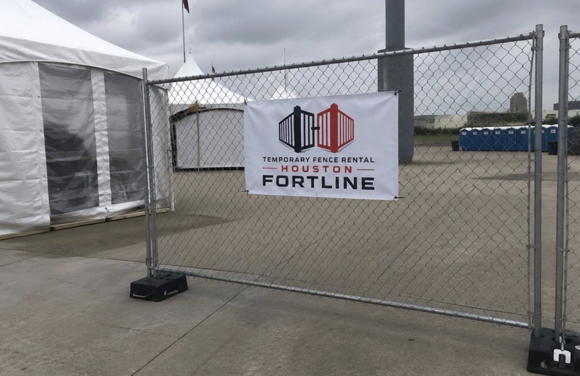 Temporary event fence rental Houston TX