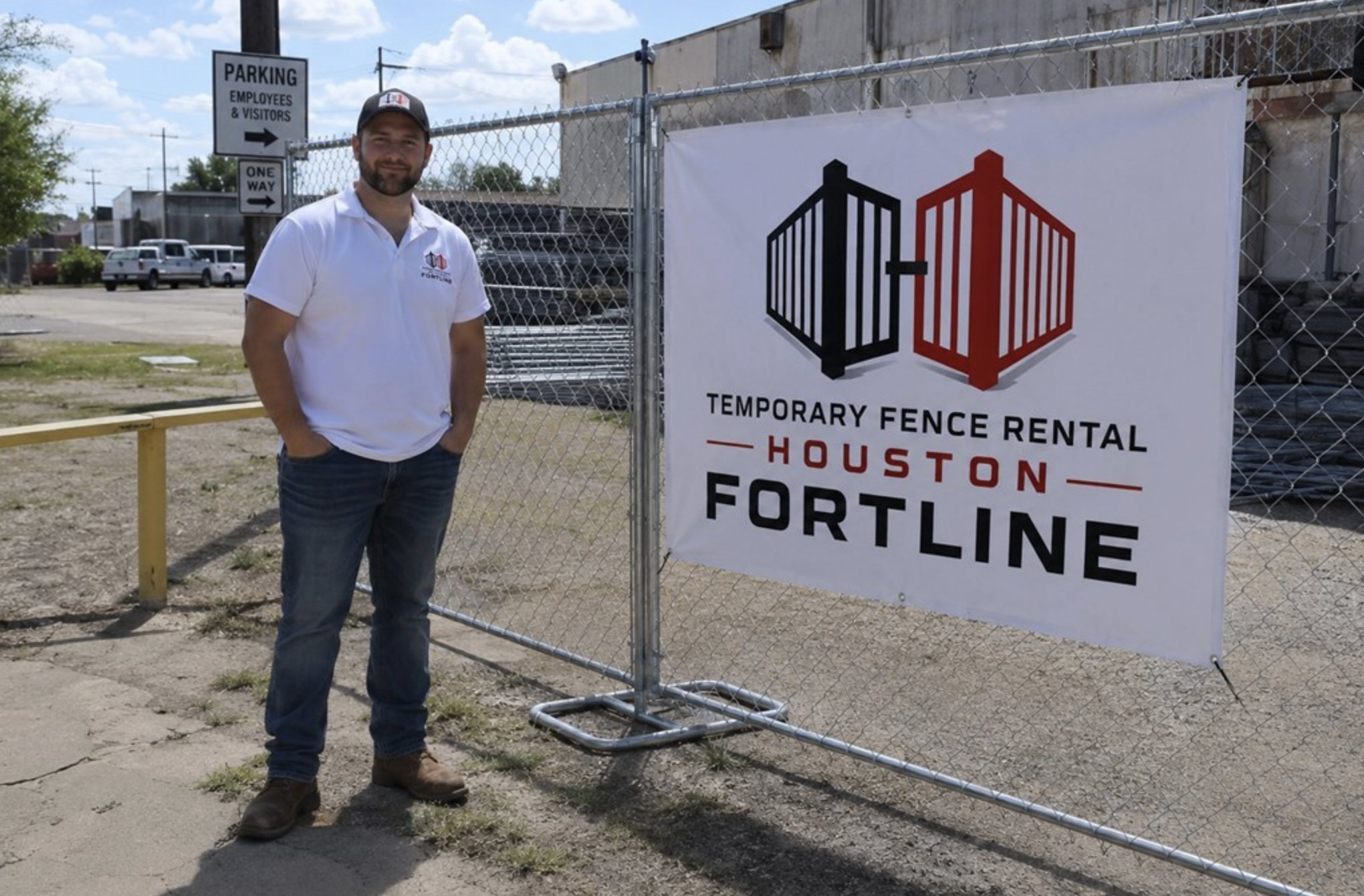 Temporary Fence Rental Houston Fortline team